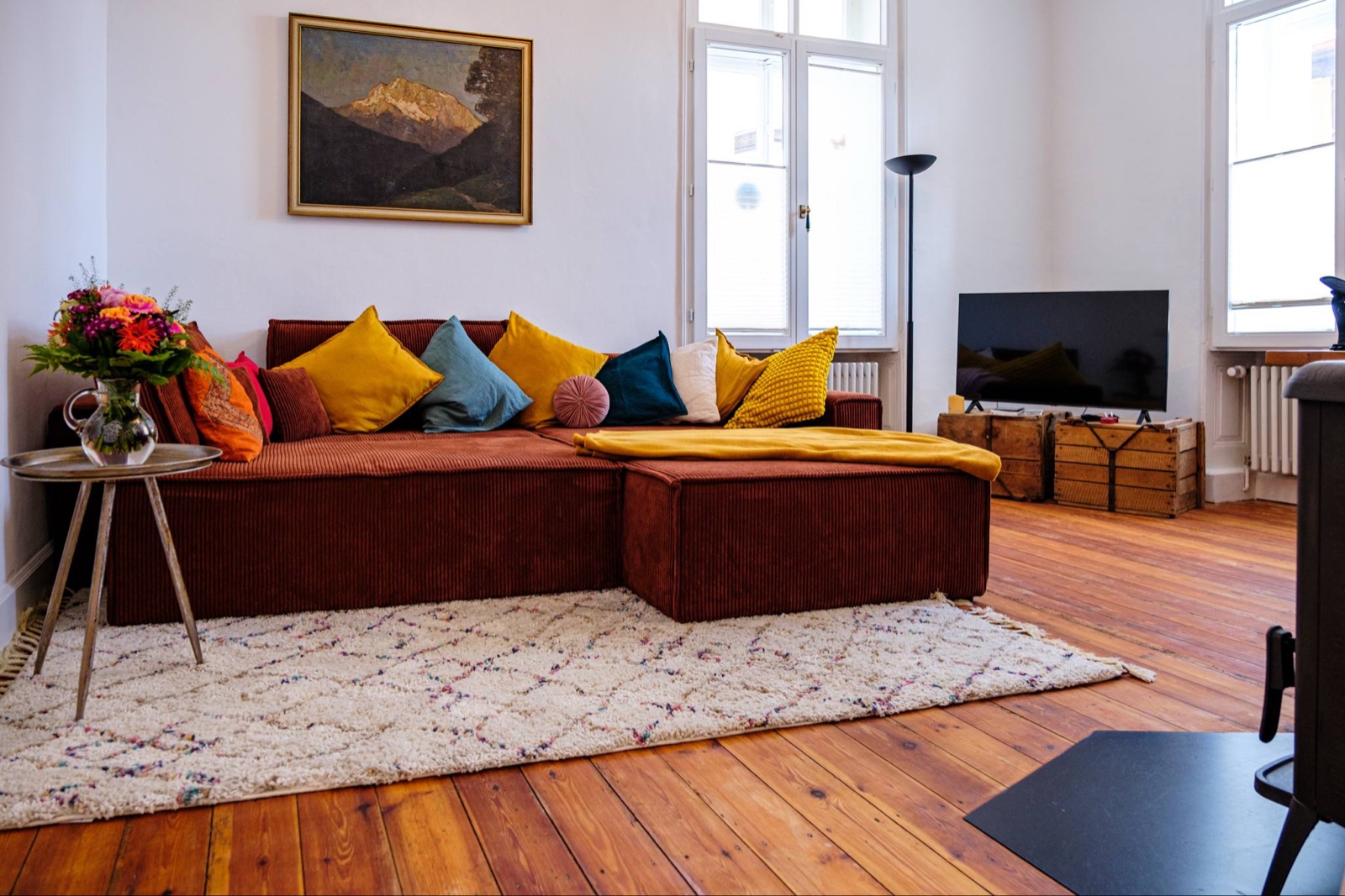 Schlafsofa im Wohnzimmer